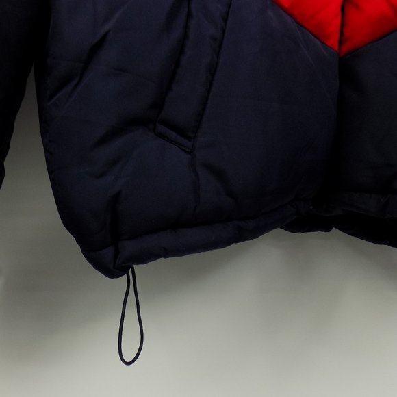 Ci Sono Womens Zip Front Puffer Coat 2-Tone Blue/Red NWT Multiple Sizes Avail - Picture 2 of 11